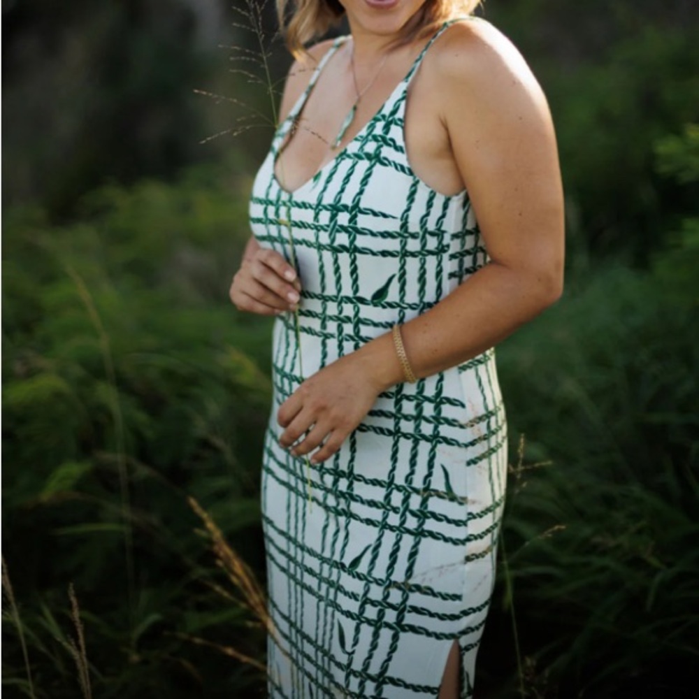 Paradise Now Palaka ti Leif lei long dress Large